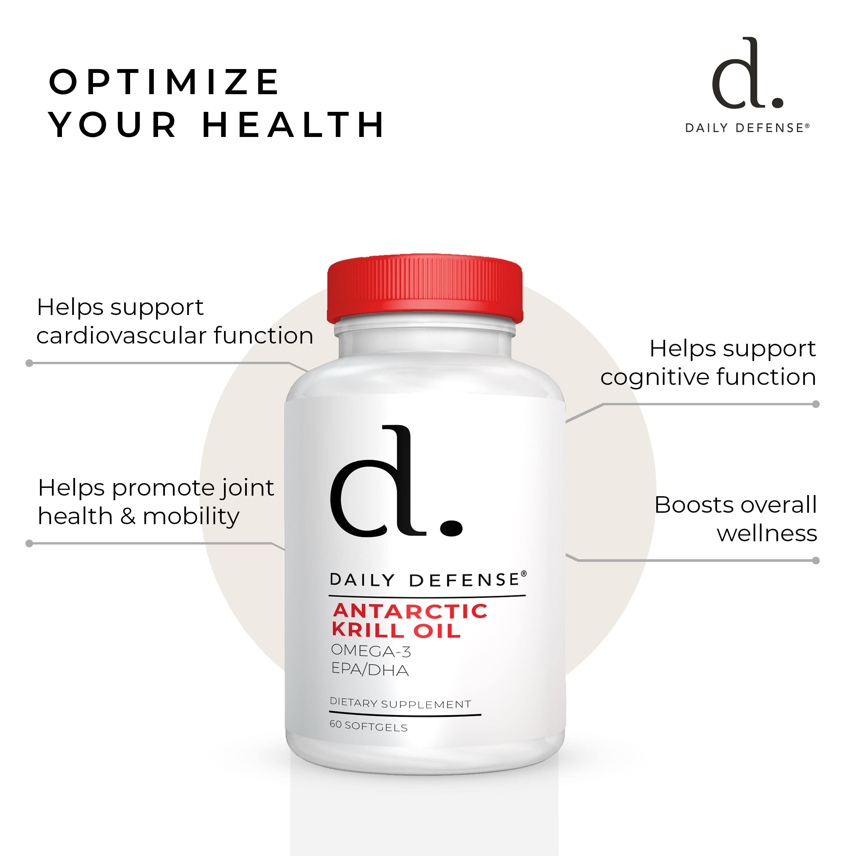 Antarctic Krill Oil - Omega 3 Krill Oil 500mg Softgels with EPA, DHA and Astaxanthin Non-GMO Omega 3 Supplement for Joint, Heart, Brain and Immunity