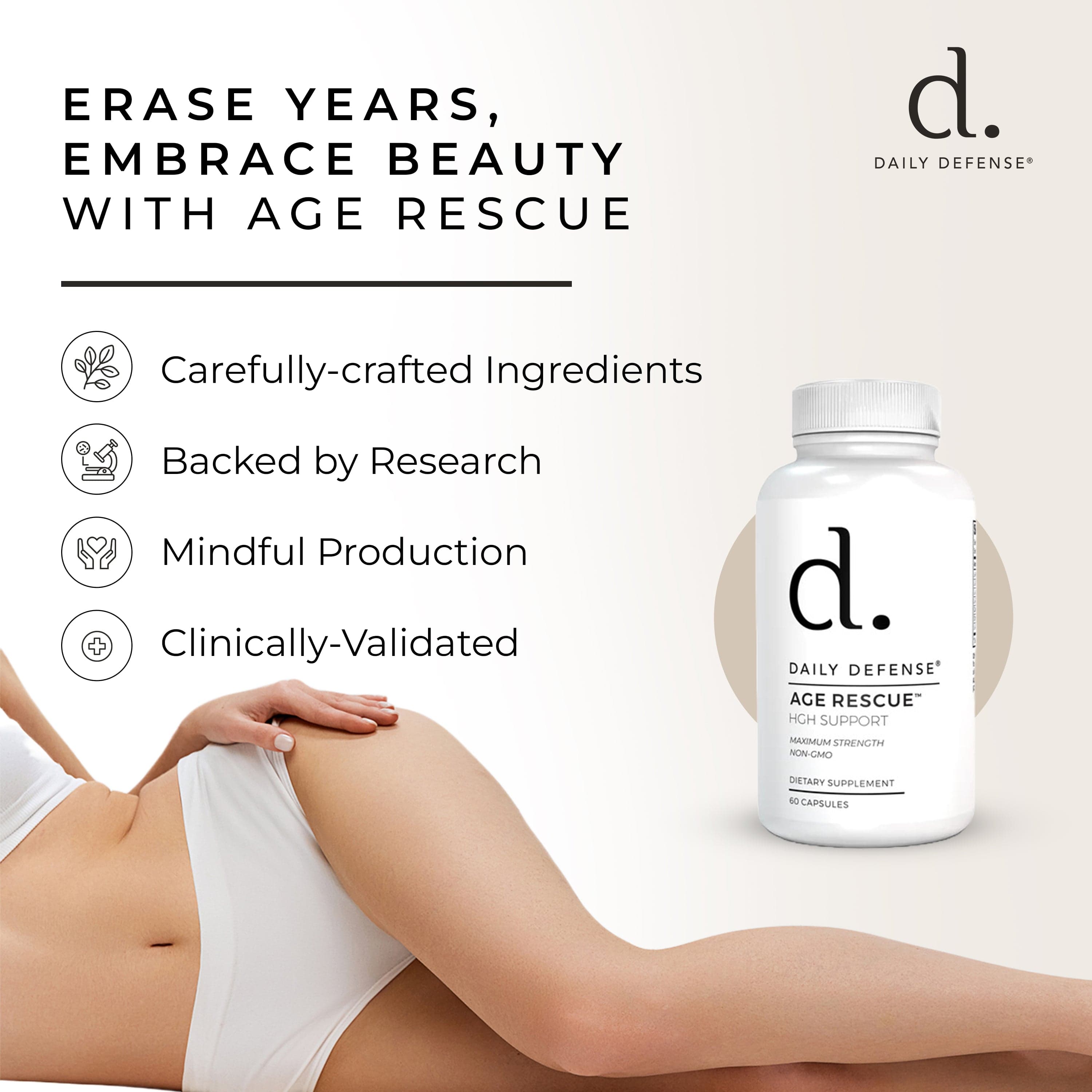 AGE RESCUE HGH Support by Daily Defense