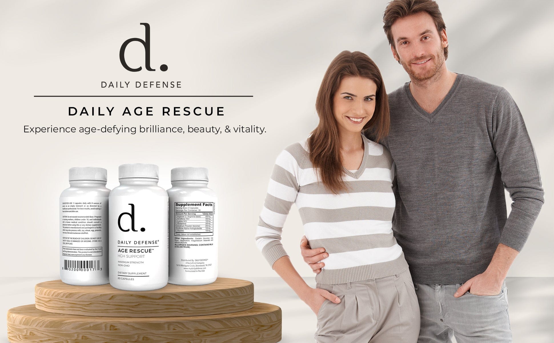 AGE RESCUE HGH Support by Daily Defense