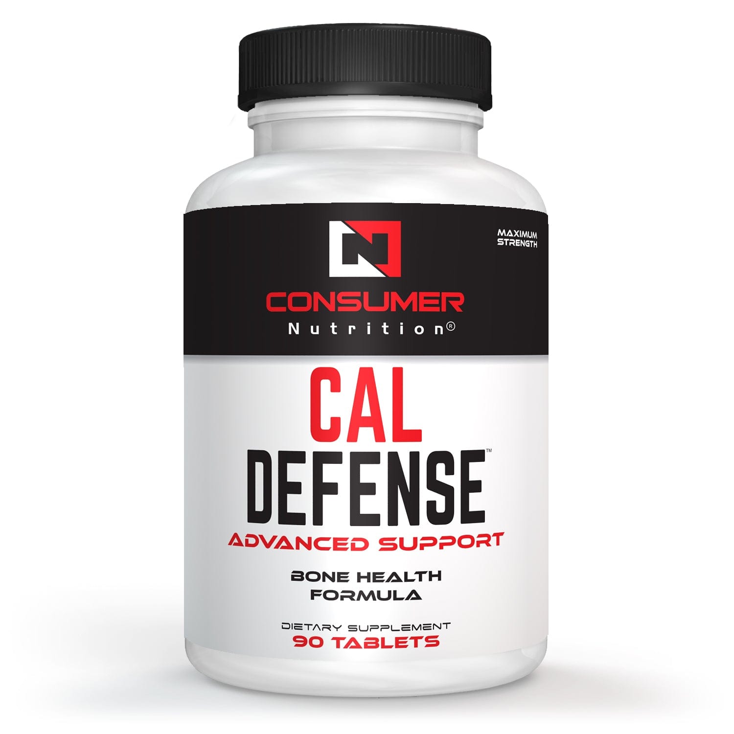 Cal-Defense Bone Strength and Bone Builder Calcium Supplement for Women & Men - With Calcium with Vitamin D, C, K, Magnesium, Bromelain, & Ipriflavone for Stronger Bones 90 Calcium Tablets