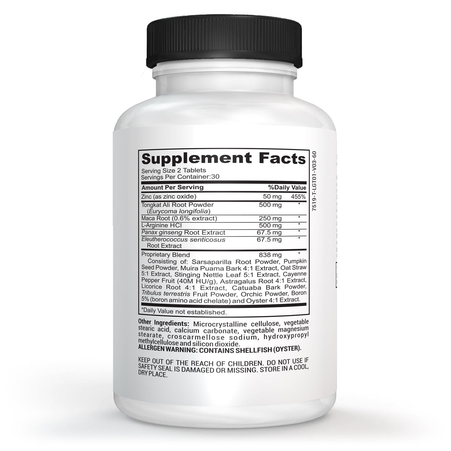 PURE MALE Stamina, Energy & Strength Formula For Men by Daily Defense