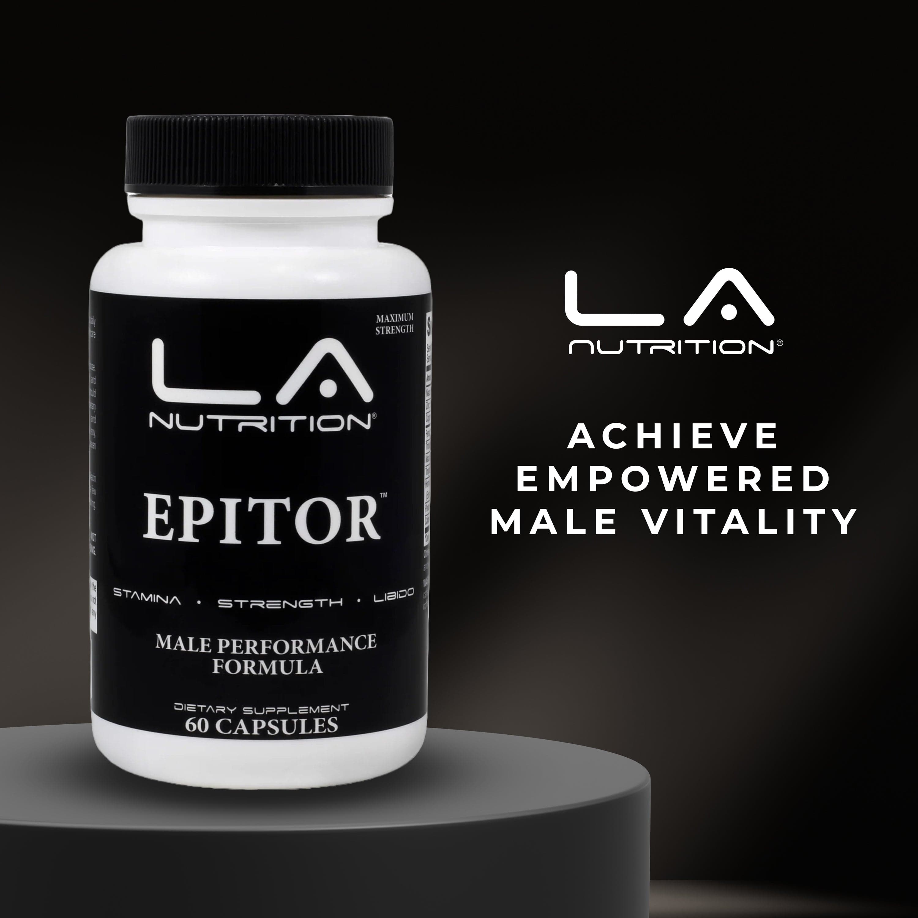 EPITOR Free Testosterone Booster for Men Male Enhancement Supplement with Fenugreek, Tribulus Terrestris, Maca Root Powder, Tongkat Ali Powder & More - Male Vitality, Stamina & Energy Booster