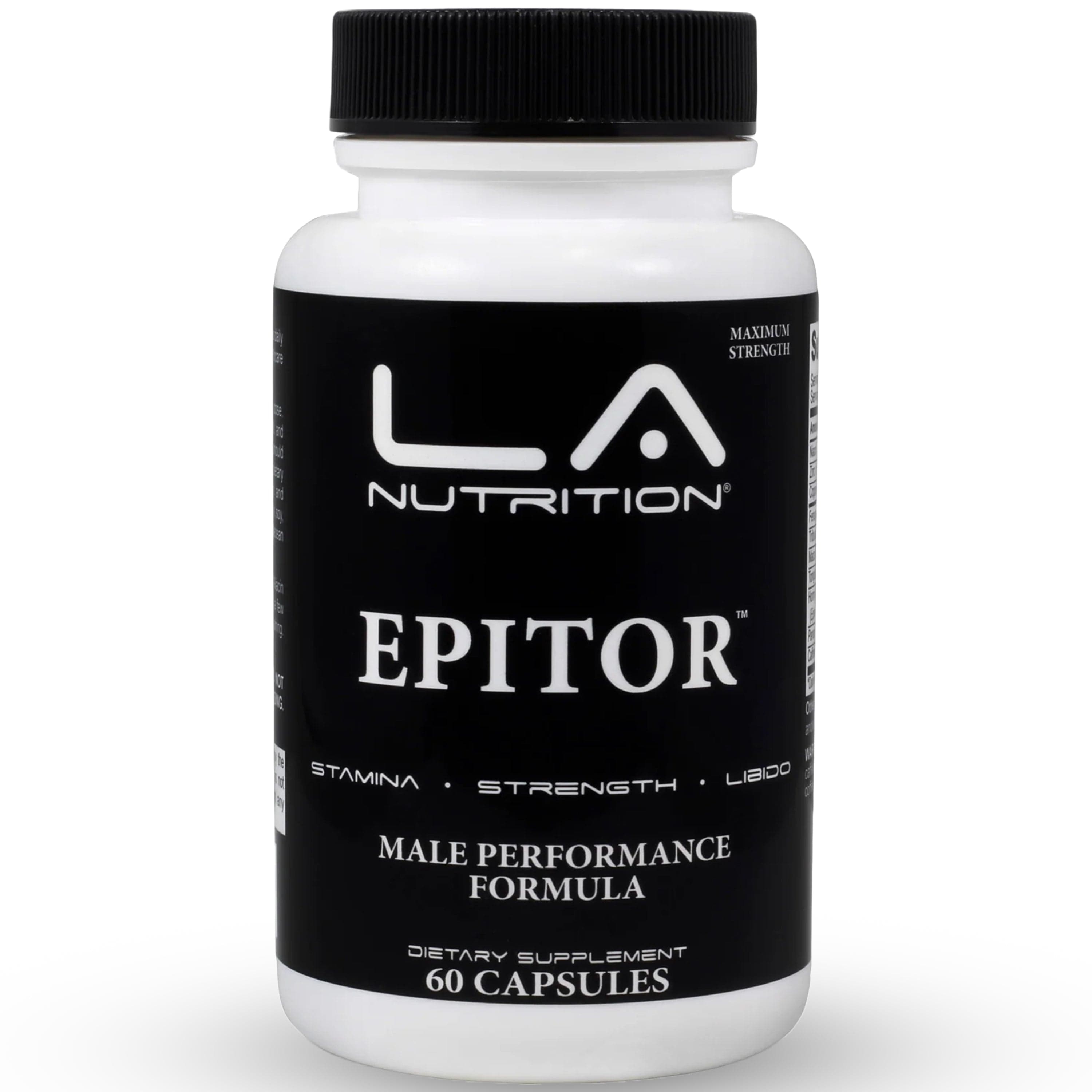 EPITOR Free Testosterone Booster for Men Male Enhancement Supplement with Fenugreek, Tribulus Terrestris, Maca Root Powder, Tongkat Ali Powder & More - Male Vitality, Stamina & Energy Booster