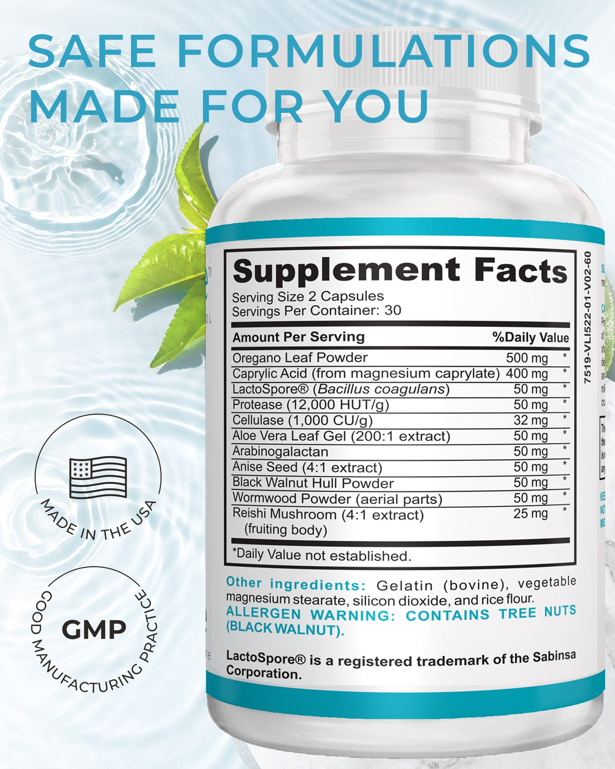 Candida Cleanse Detox for Women & Men with Caprylic Acid, Anise Seed & Oregano Leaf Extract - Candida Support for Healthy Digestive Balance - Eliminates Yeast Overgrowth