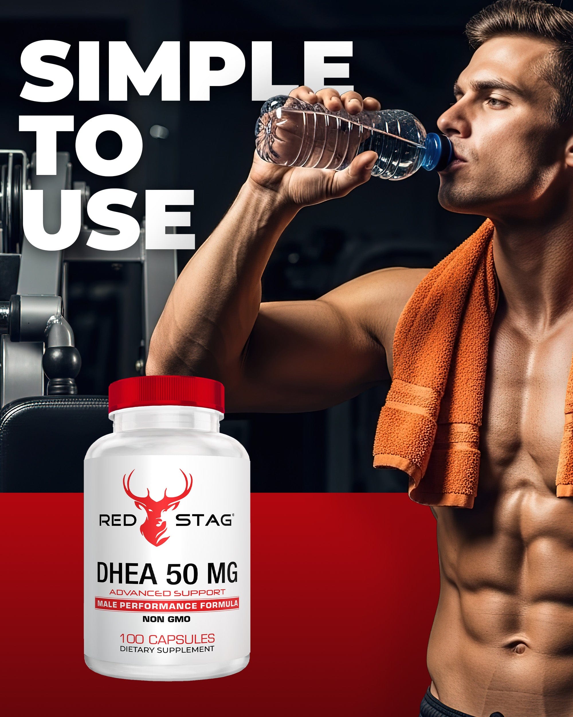 Red Stag DHEA 50mg
