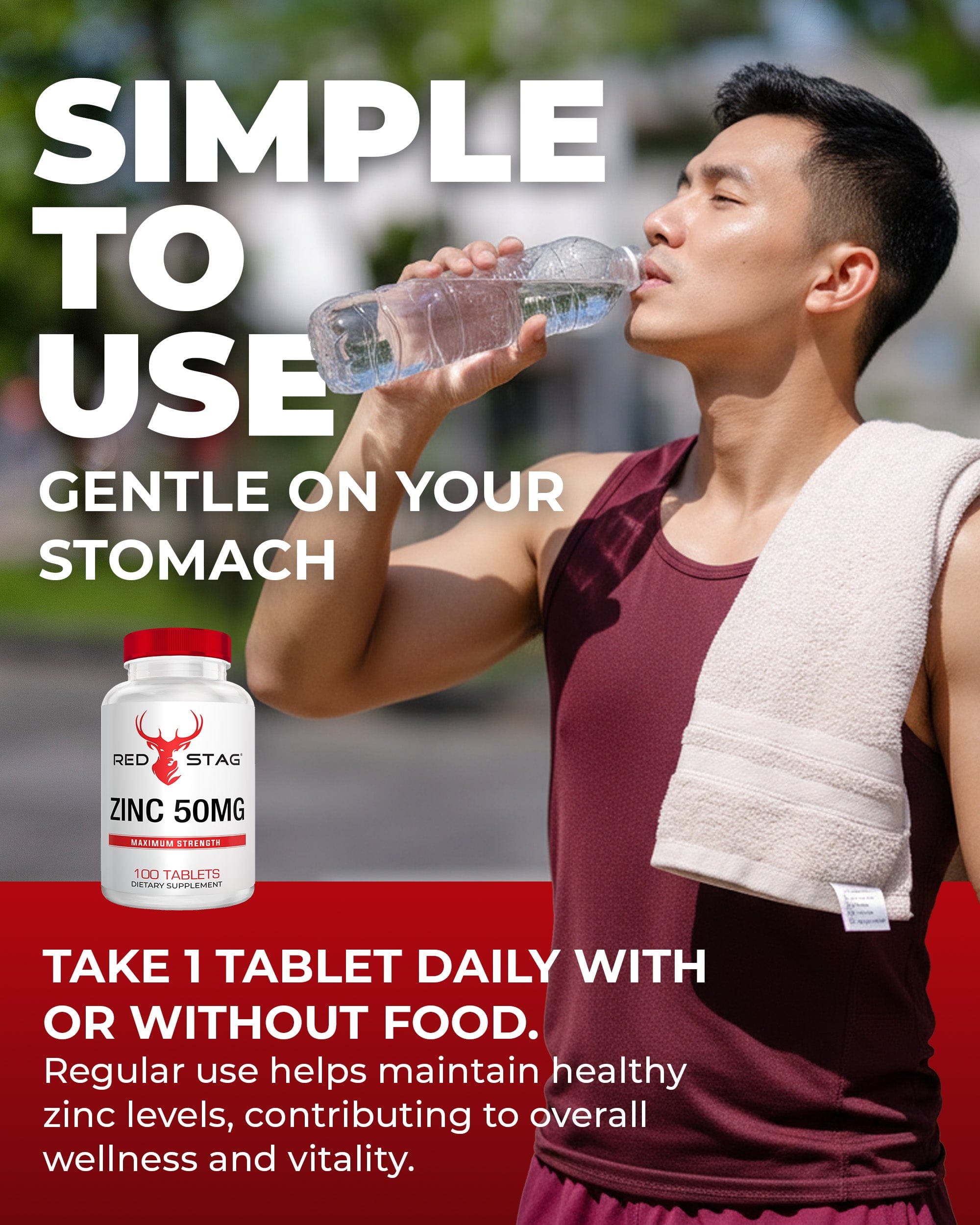 Red Stag Zinc 50mg