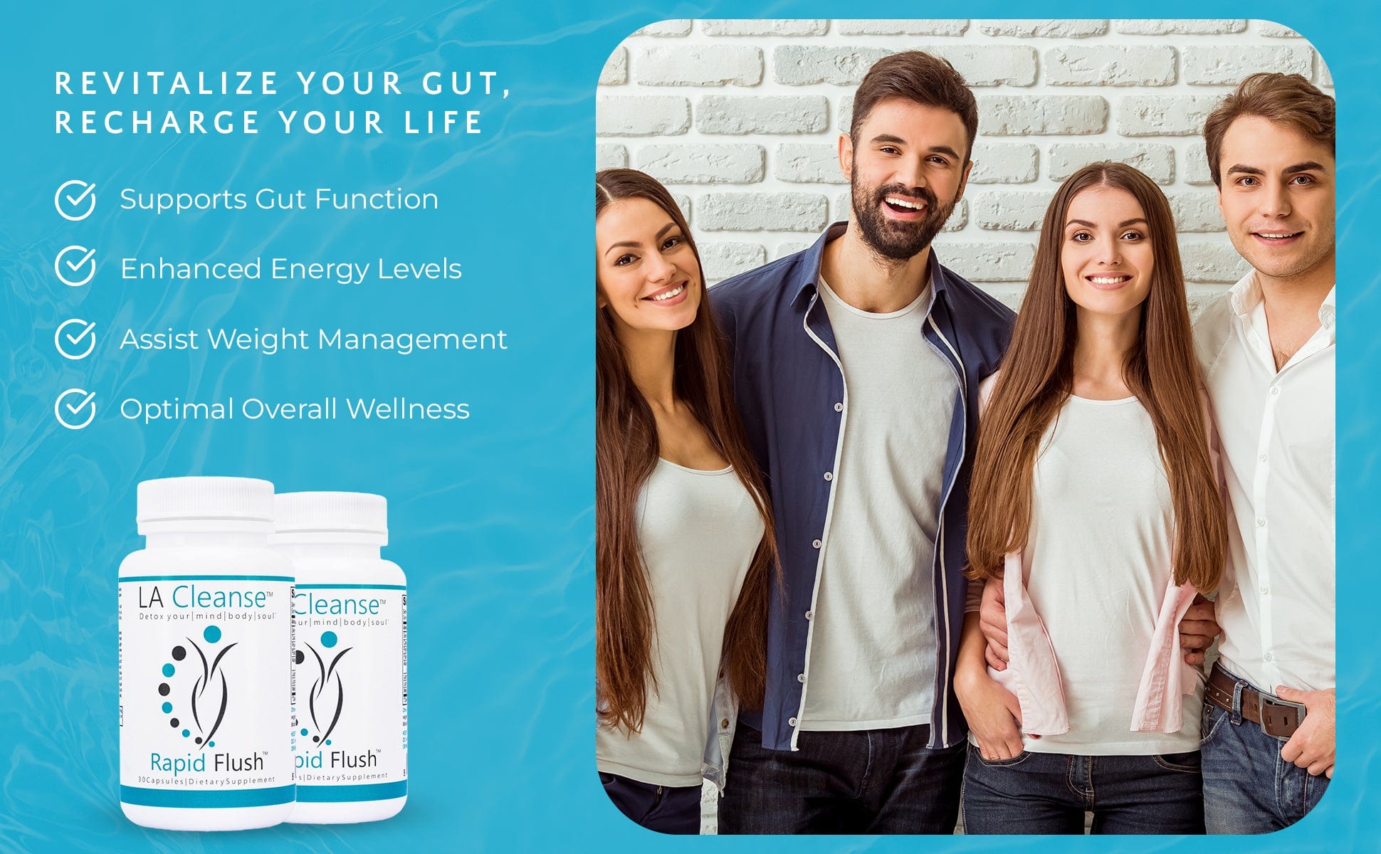15 Day Cleanse and Detox - Rapid Flush Colon Cleanse Digestive Supplements for Optimal Gut & Digestion Bowel Cleanse - Cascara Sagrada, Senna Leaf, & Psyllium Husk Capsules by LA Cleanse