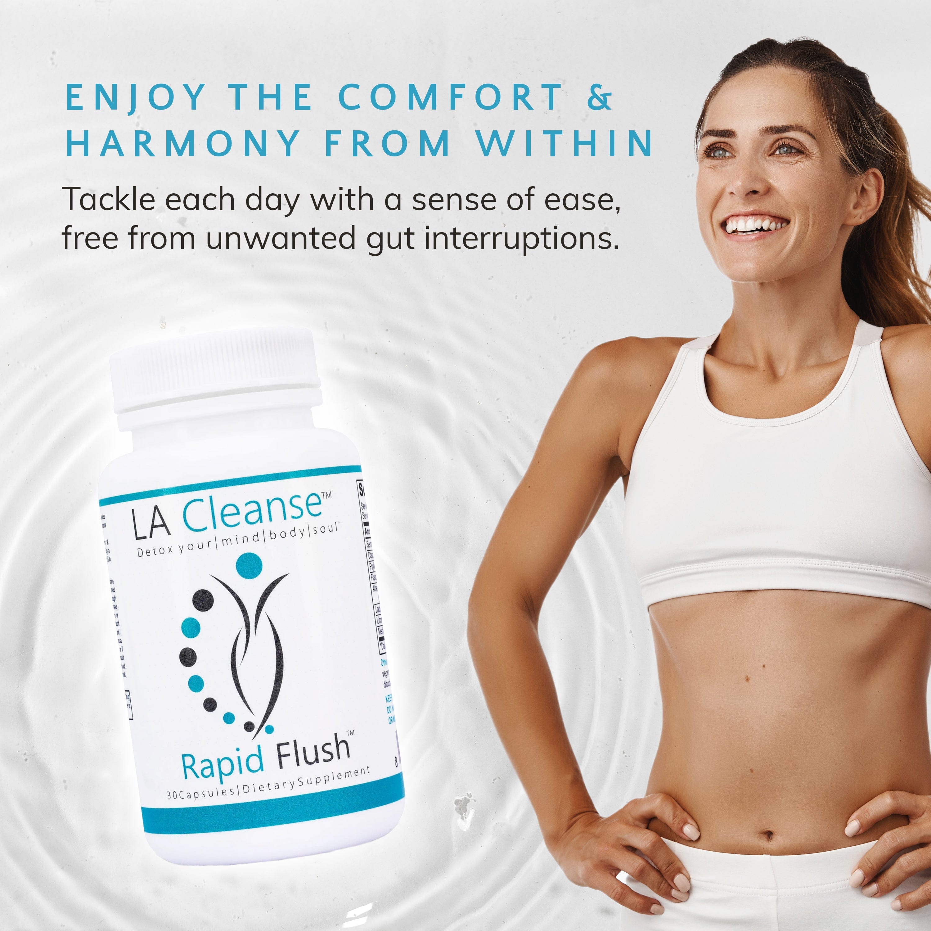 15 Day Cleanse and Detox - Rapid Flush Colon Cleanse Digestive Supplements for Optimal Gut & Digestion Bowel Cleanse - Cascara Sagrada, Senna Leaf, & Psyllium Husk Capsules by LA Cleanse