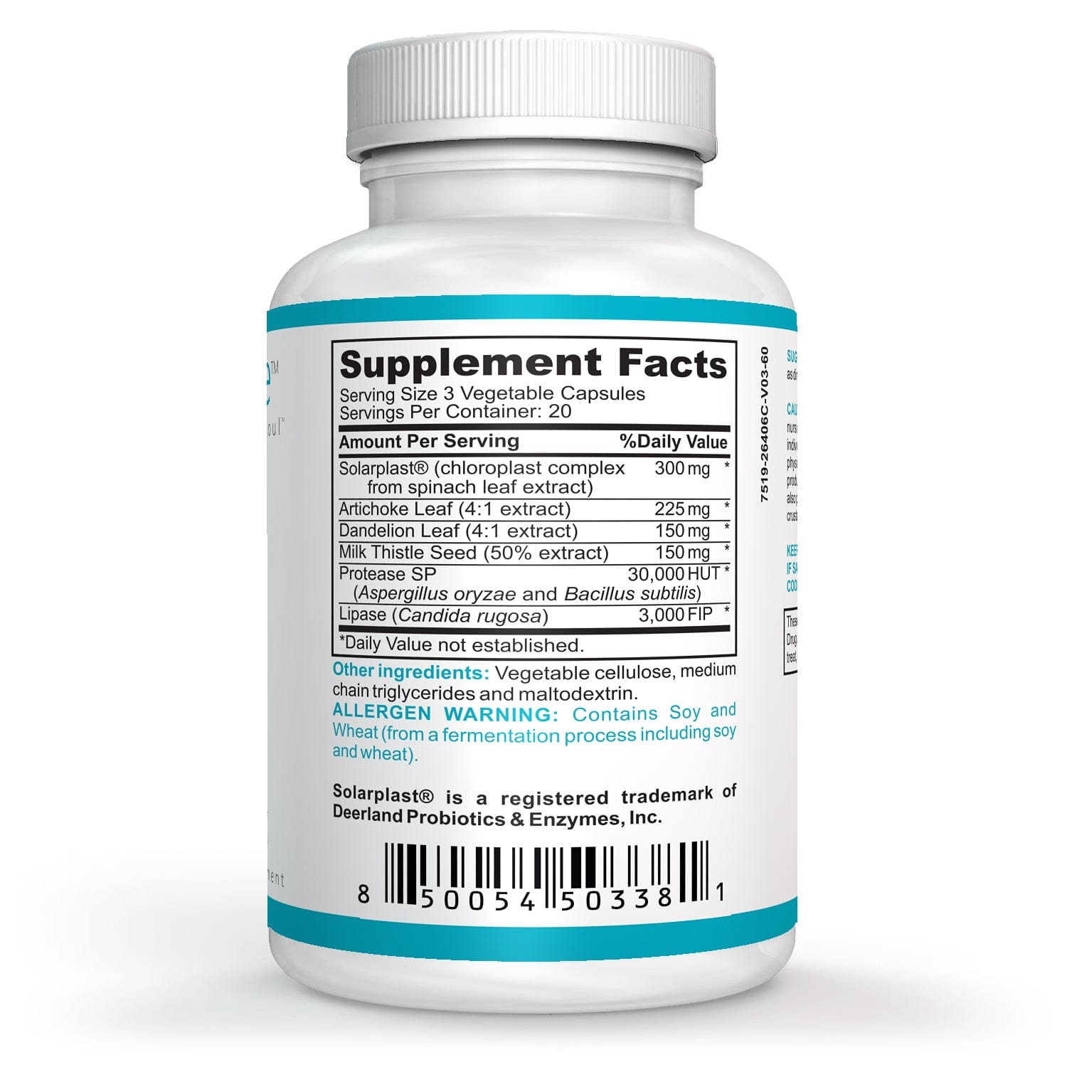 Liver Detox Supplements - 60 Capsules - 300 mg Solarplast Spinach Leaf Extract, Artichoke Leaf, Milk Thistle Seed for Liver Cleanse Detox & Repair and Smoother Digestion by LA Cleanse