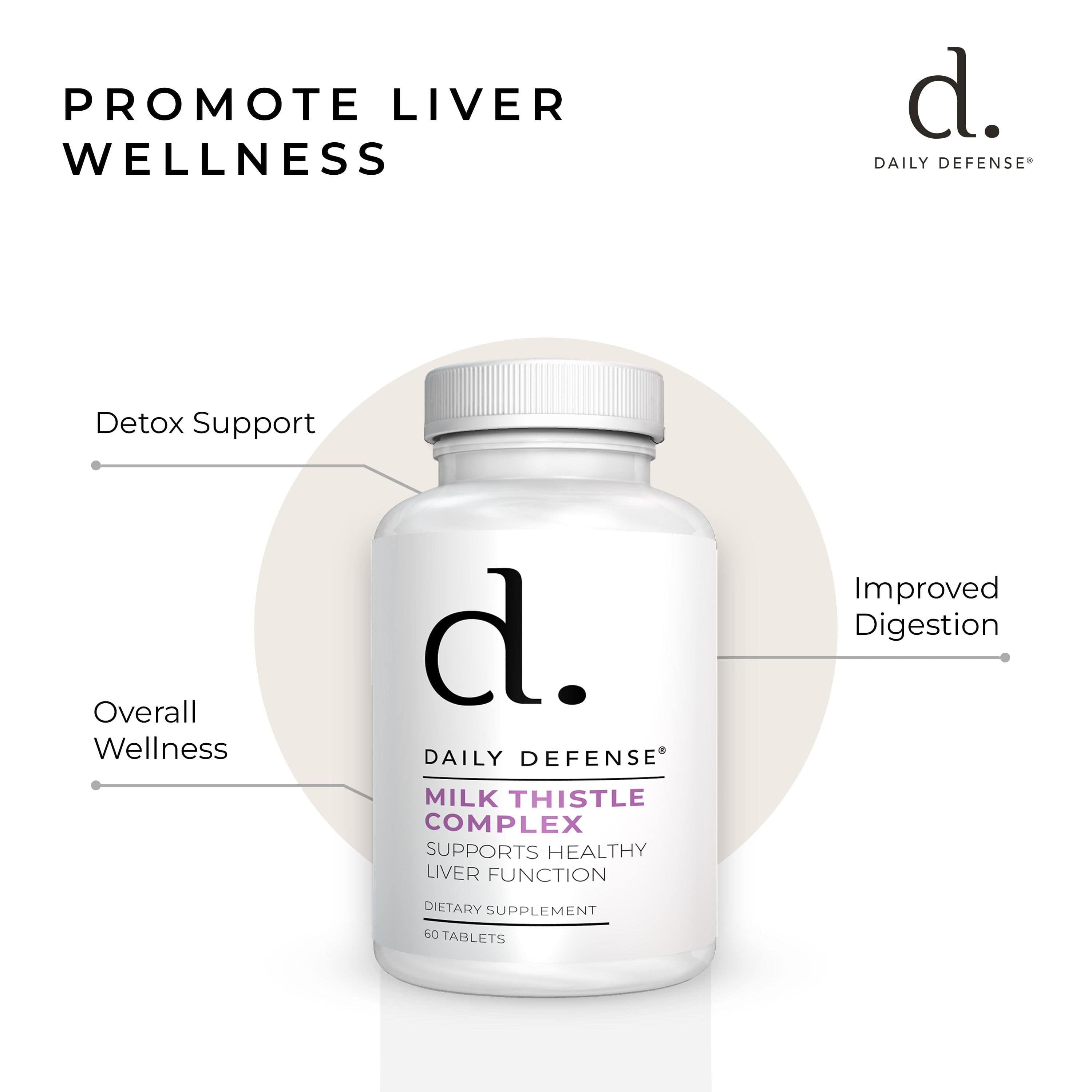 Milk Thistle Liver Support and Cleanse Formula by Daily Defense
