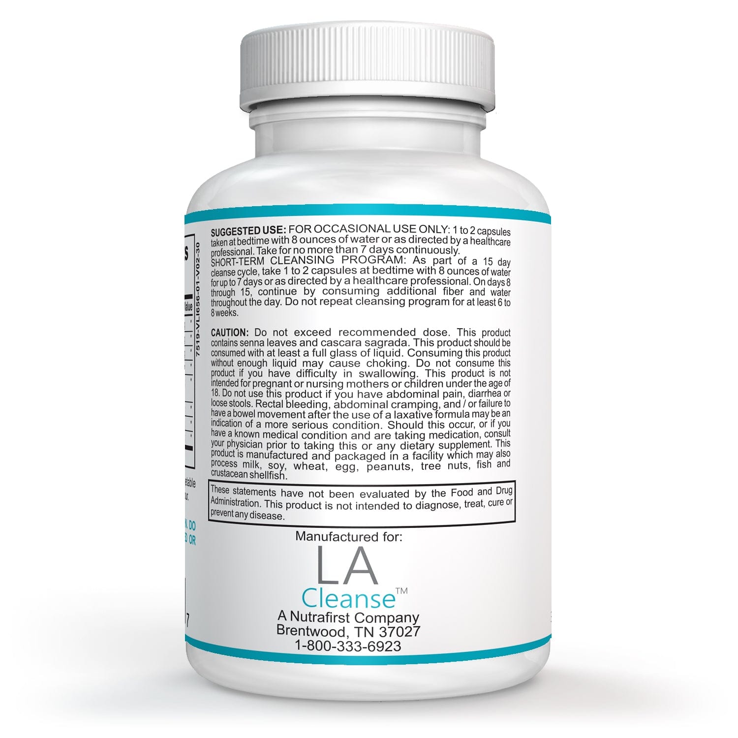 15 Day Cleanse and Detox - Rapid Flush Colon Cleanse Digestive Supplements for Optimal Gut & Digestion Bowel Cleanse - Cascara Sagrada, Senna Leaf, & Psyllium Husk Capsules by LA Cleanse