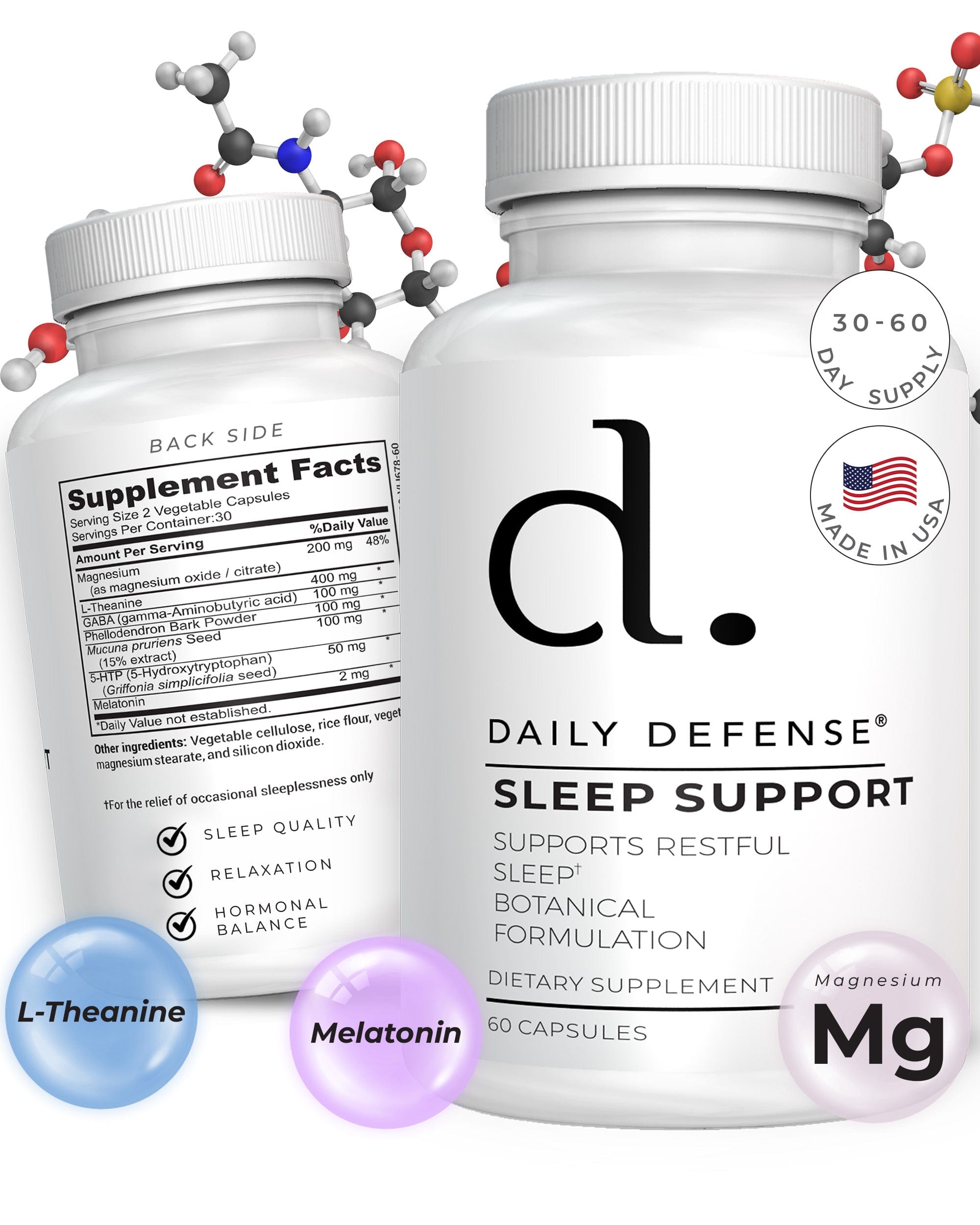 Sleep Support Natural Sleep Formulation with Melatonin, 5-HTP and Gaba