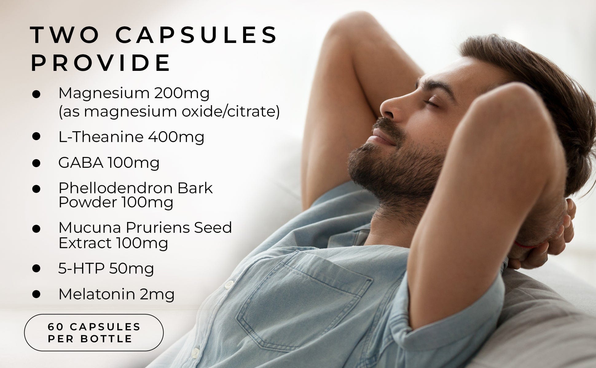 Sleep Support Natural Sleep Formulation with Melatonin, 5-HTP and Gaba
