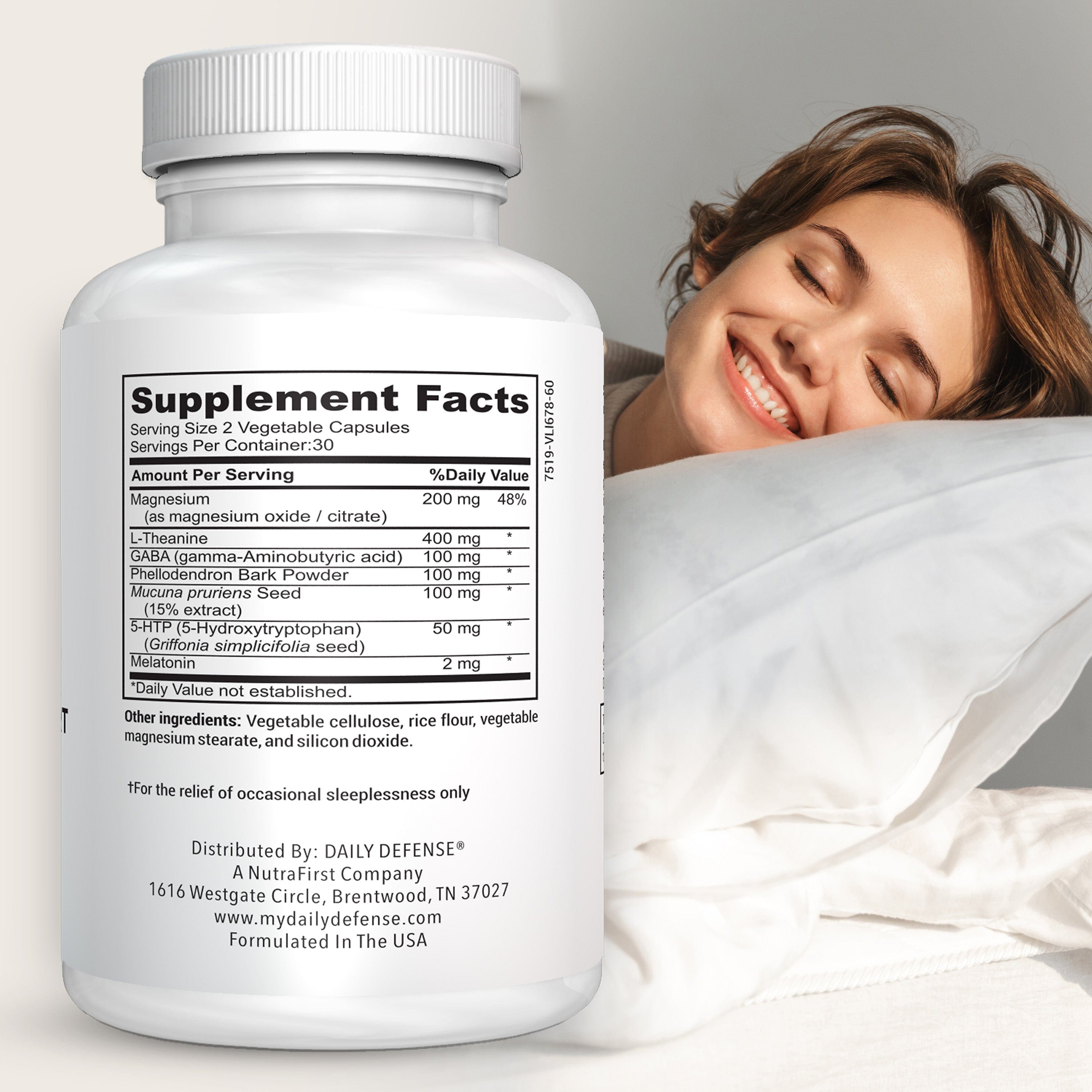 Sleep Support Natural Sleep Formulation with Melatonin, 5-HTP and Gaba