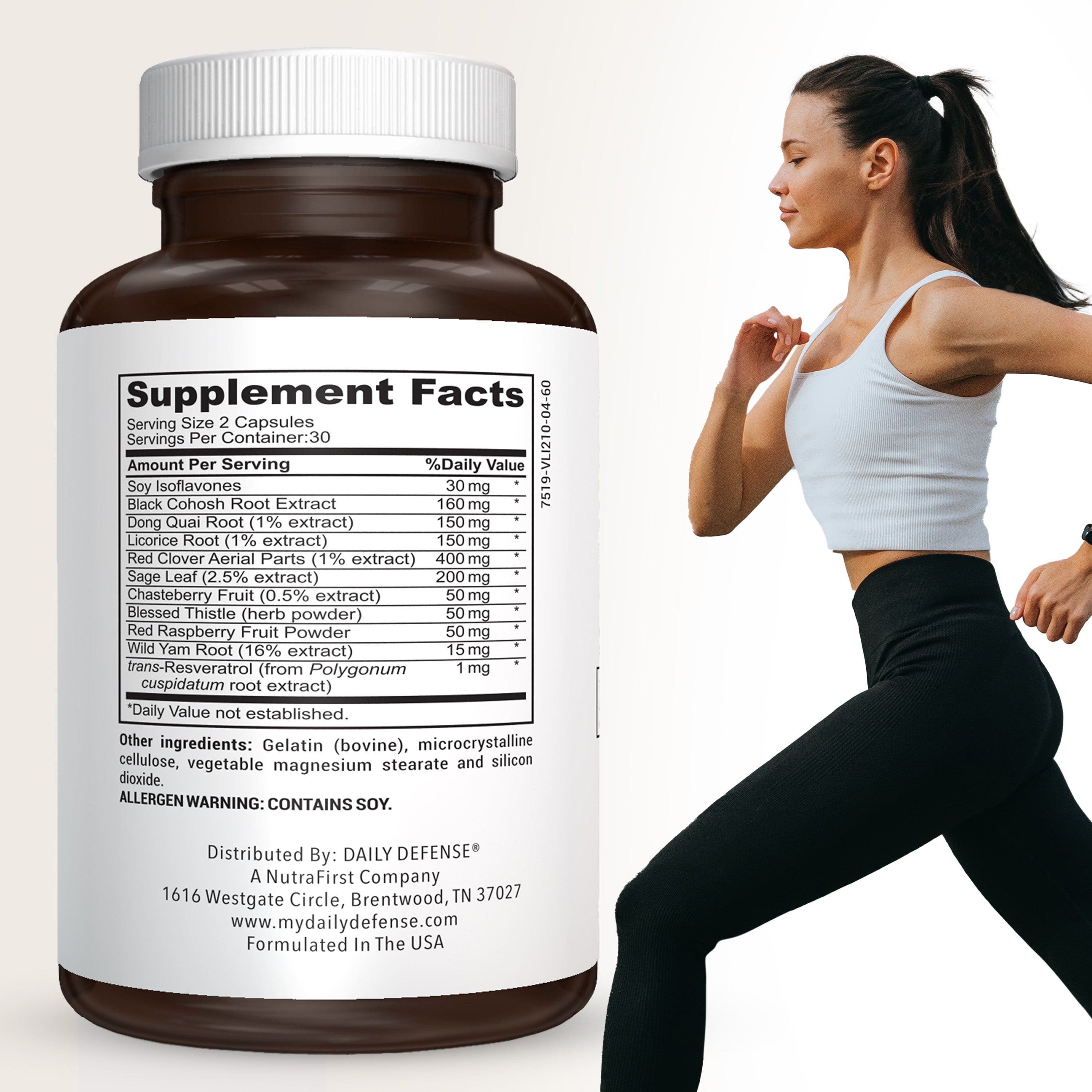 Menopause Support Hormone Balance Formula for Women by Daily Defense