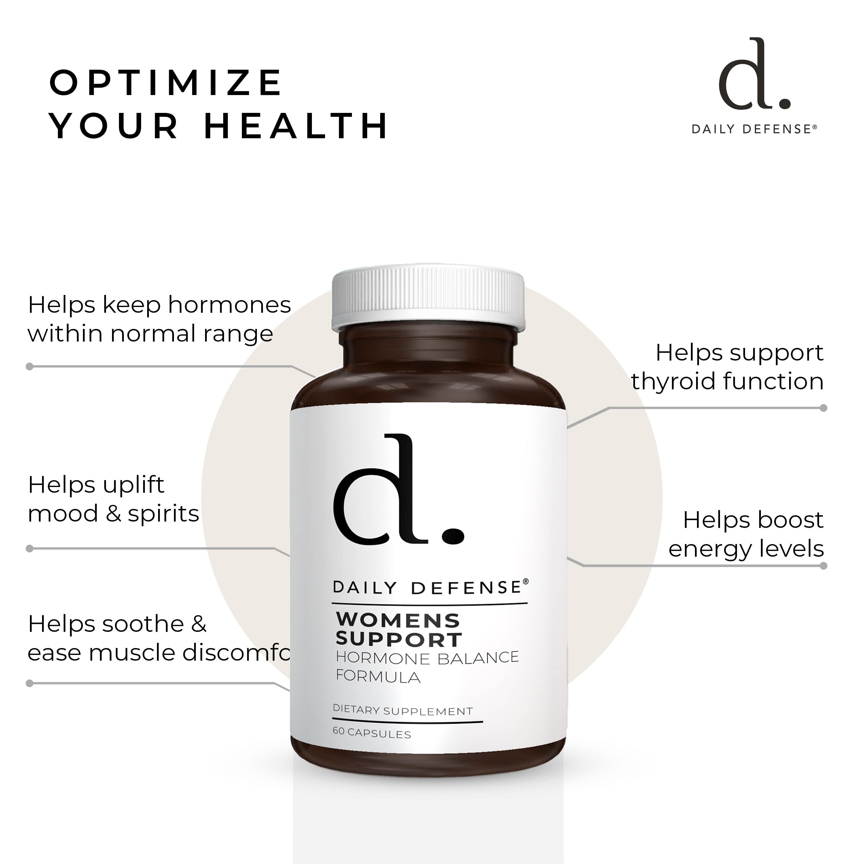 Menopause Support Hormone Balance Formula for Women by Daily Defense