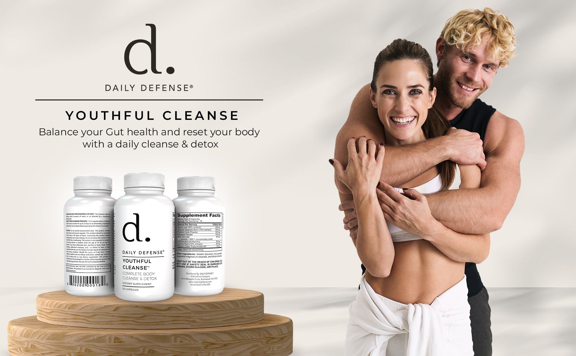 Youthful Cleanse Colon Cleanser & Detox for Optimal Gut Health, & Regular Bowel Movements - Detox Cleanse with Psyllium Husk, Cascara Sagrada & Senna Leaf