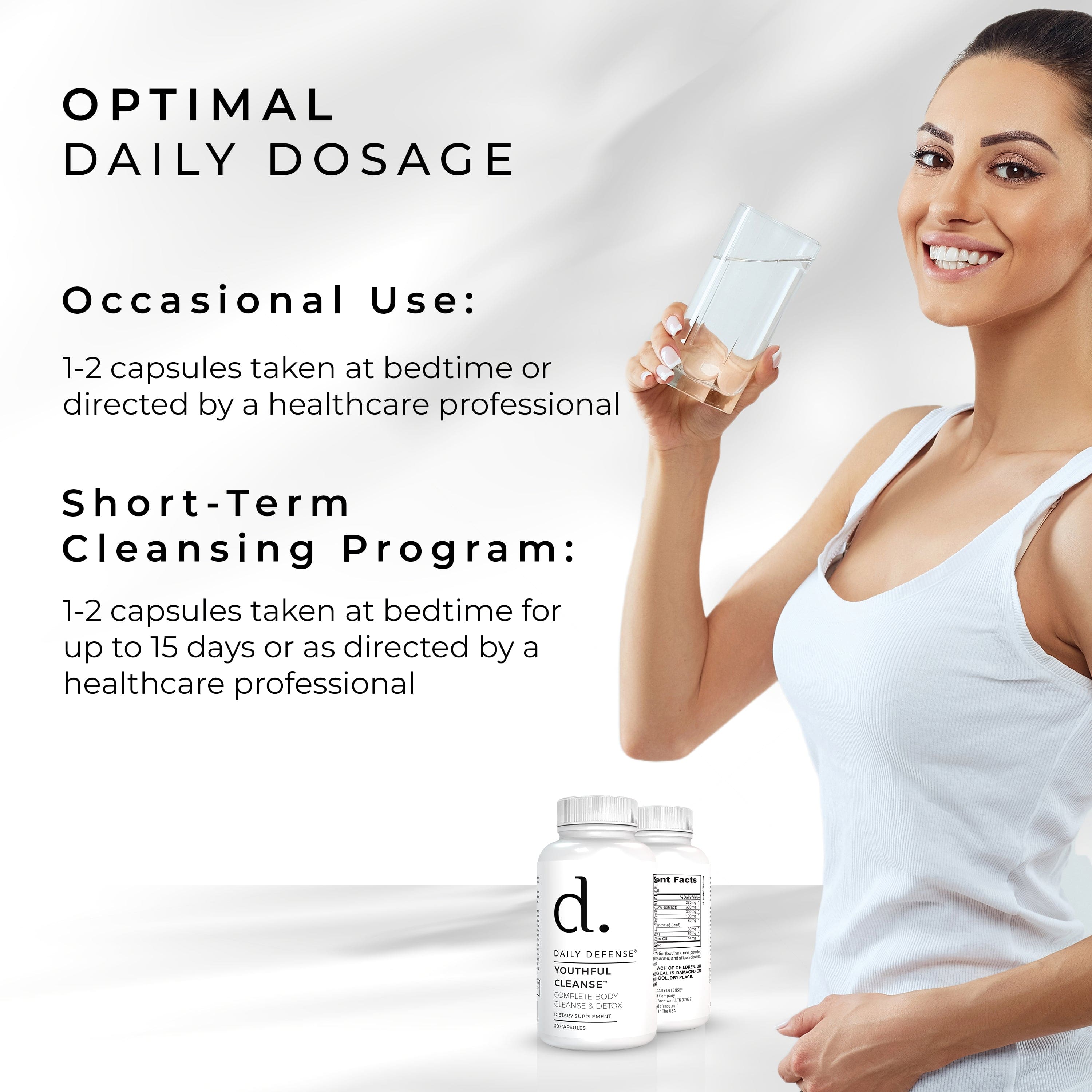 Youthful Cleanse Colon Cleanser & Detox for Optimal Gut Health, & Regular Bowel Movements - Detox Cleanse with Psyllium Husk, Cascara Sagrada & Senna Leaf