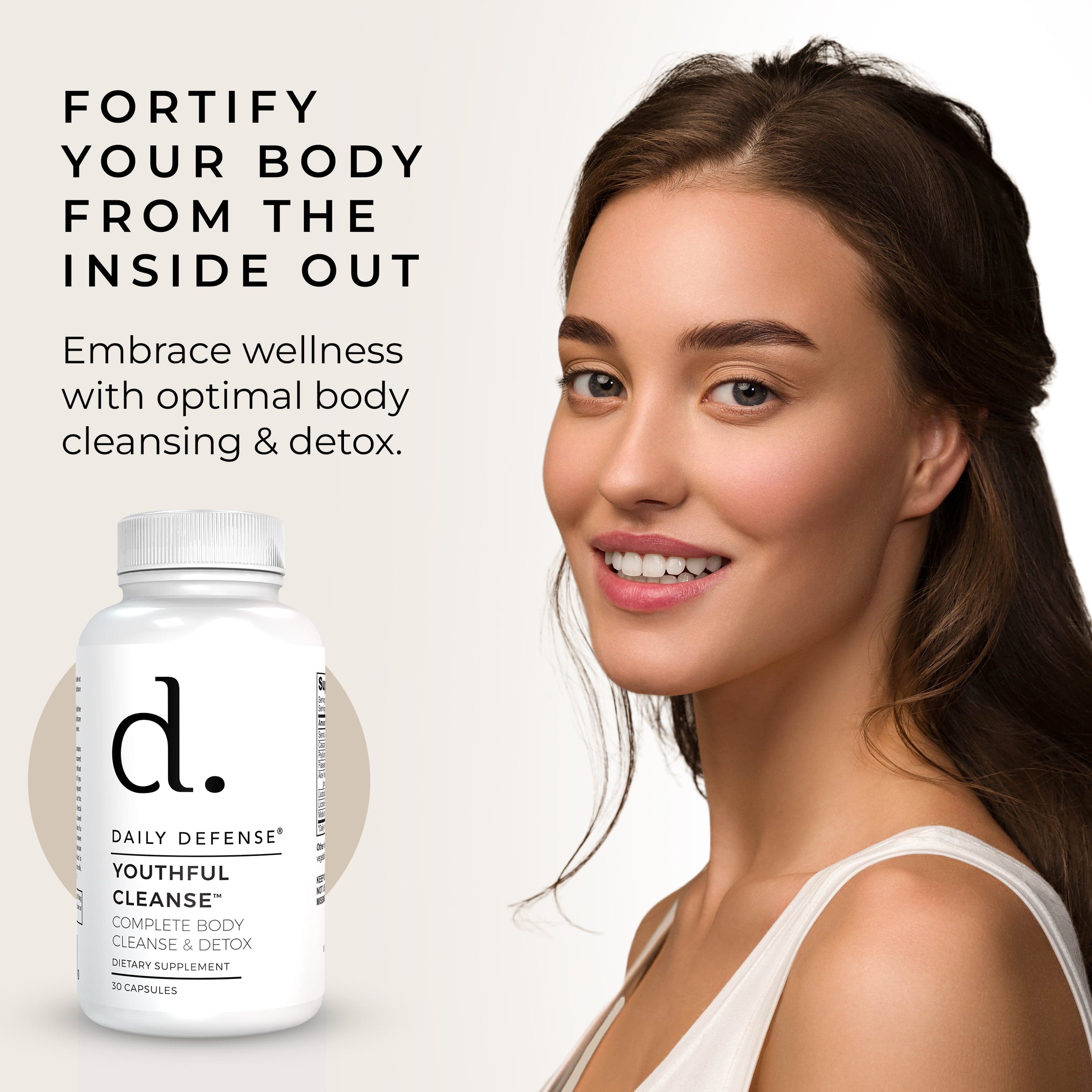 Youthful Cleanse Colon Cleanser & Detox for Optimal Gut Health, & Regular Bowel Movements - Detox Cleanse with Psyllium Husk, Cascara Sagrada & Senna Leaf