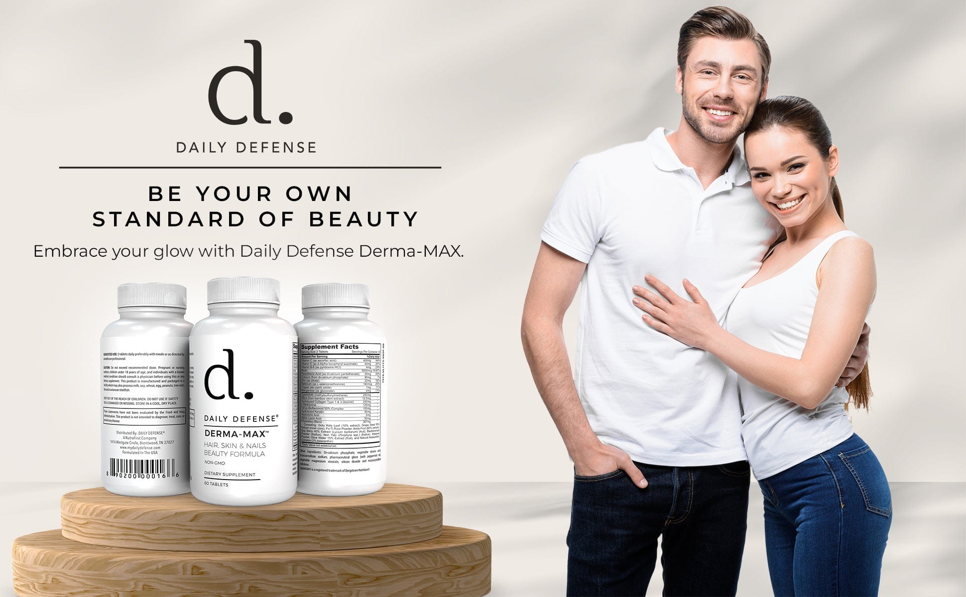 Daily Defense Derma-Max Hair, Skin & Nails Beauty Formula