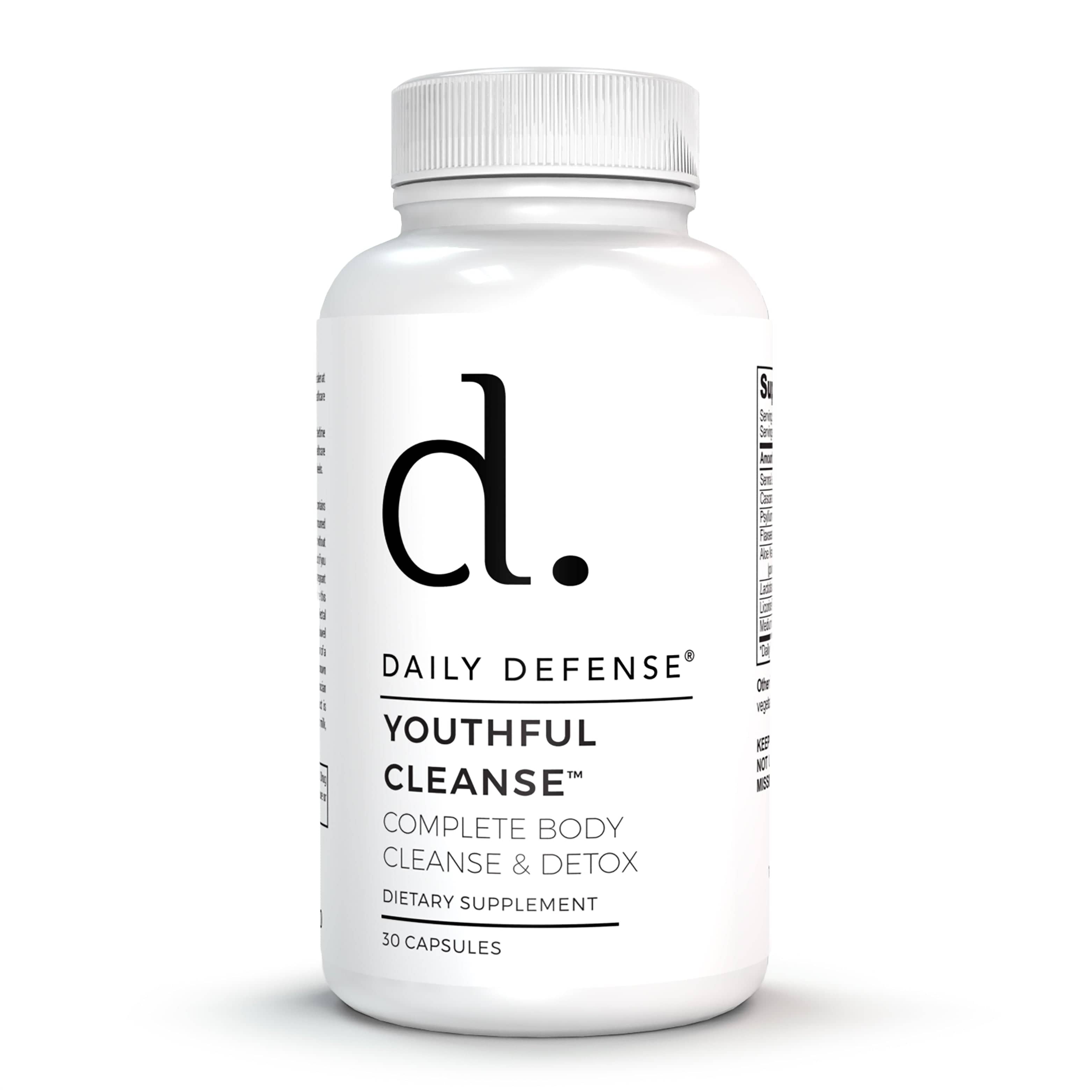 Youthful Cleanse Colon Cleanser & Detox for Optimal Gut Health, & Regular Bowel Movements - Detox Cleanse with Psyllium Husk, Cascara Sagrada & Senna Leaf