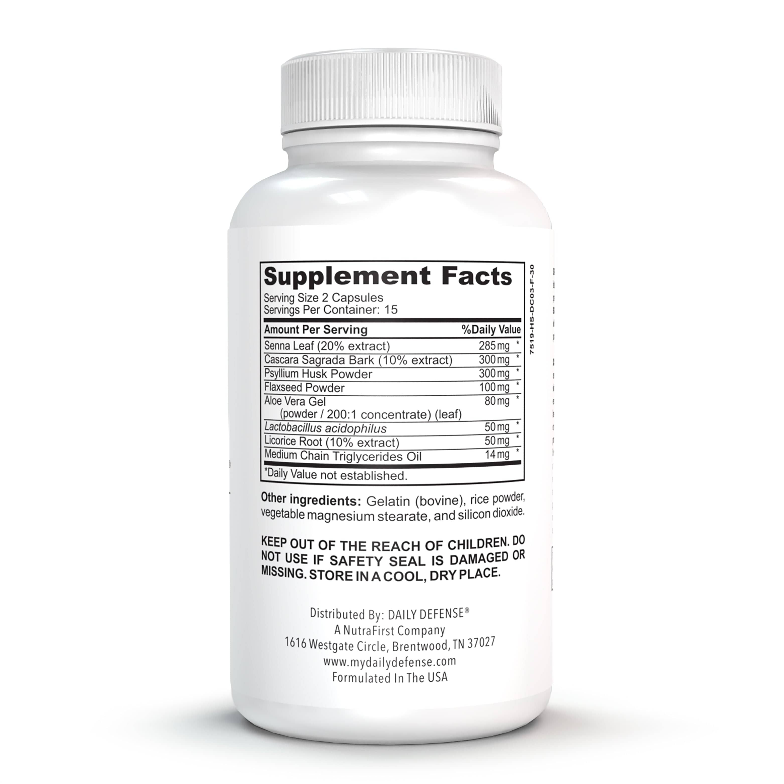 Youthful Cleanse Colon Cleanser & Detox for Optimal Gut Health, & Regular Bowel Movements - Detox Cleanse with Psyllium Husk, Cascara Sagrada & Senna Leaf