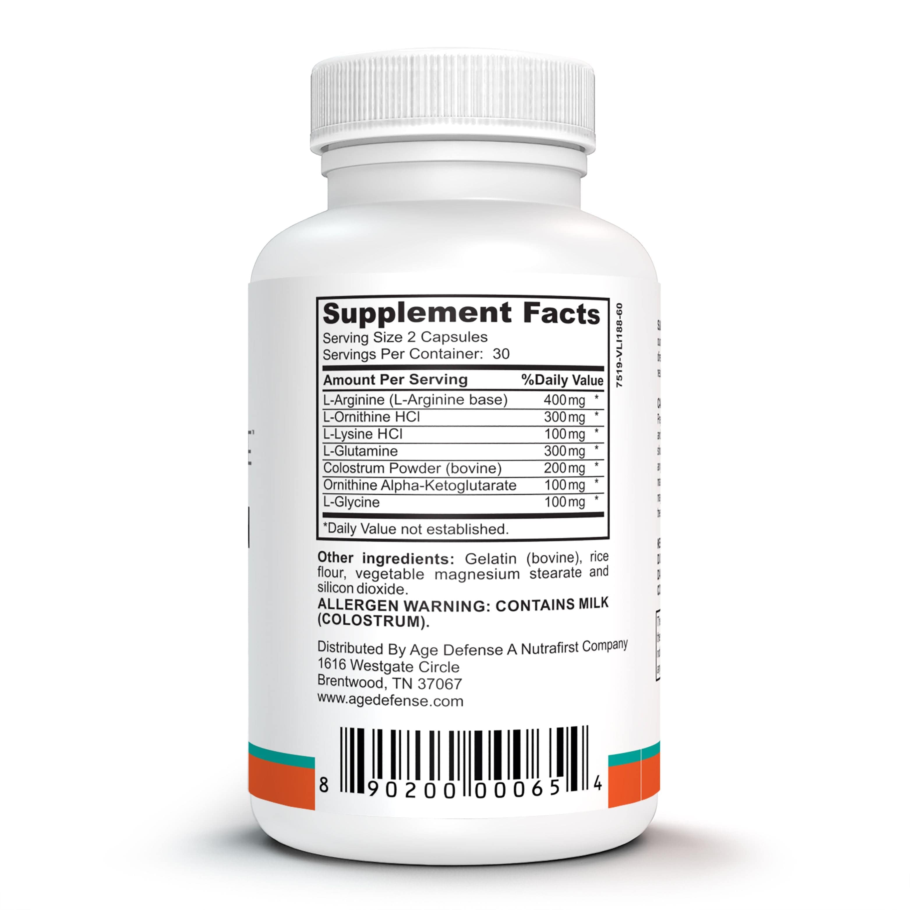 AGE DEFENSE AMINOTROPIN HGH Support Anti-Aging Amino Acid Formula