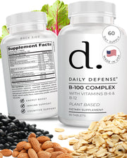 B-100 Complex With Vitamins B-6 And B-12 Plant-Based by Daily Defense