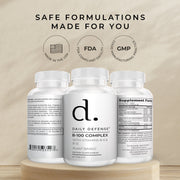 B-100 Complex With Vitamins B-6 And B-12 Plant-Based by Daily Defense