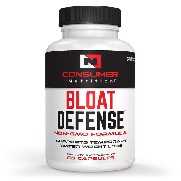 Bloat Defense Diuretic Pills Herbal Water Away & Water Retention Pills Debloat and Expel Excessive Water Weight for Women & Men with Apple Cider Vinegar, & Dandelion Leaf for Bloating & Water Weight by Consumer Nutrition - 60 Capsules