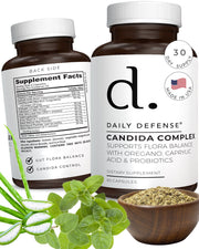 Candida Cleanse Supports Flora Balance with Oregano, Caprylic and Prebiotics Balances Intestinal Health by Daily Defense