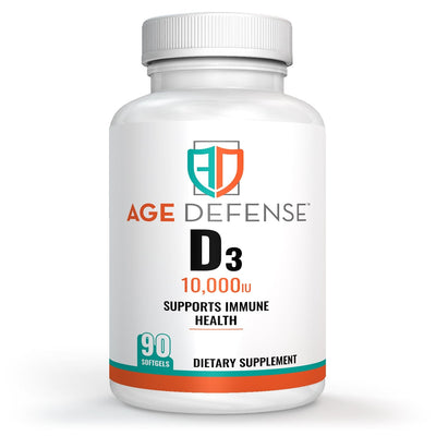 AGE DEFENSE Vitamin D3 10,000 IU Supplements