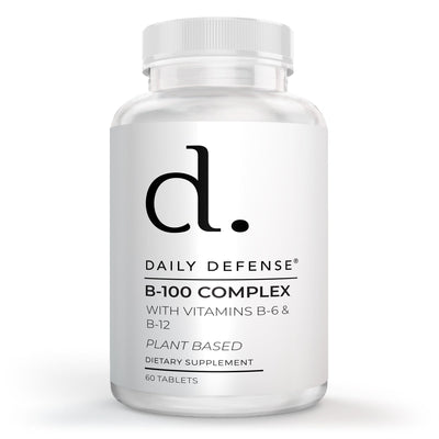 B-100 Complex With Vitamins B-6 And B-12 Plant-Based by Daily Defense