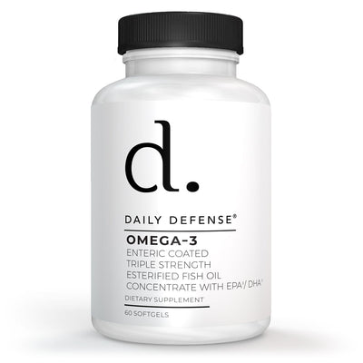 Omega 3 Enteric Coated Fish Oil Triple Strength EPA And DHA by Daily Defense