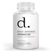 Vitamin D3 5,000 IU Per Serving Non-GMO by Daily Defense