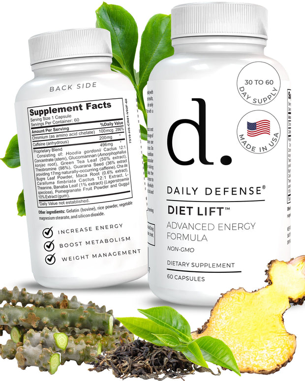 DIET LIFT Advanced Energy and Weight Loss Lean Body Formula by Daily Defense