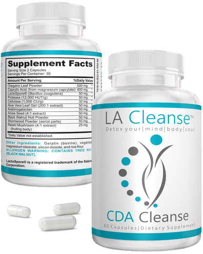 Candida Cleanse Detox for Women & Men with Caprylic Acid, Anise Seed & Oregano Leaf Extract - Candida Support for Healthy Digestive Balance - Eliminates Yeast Overgrowth