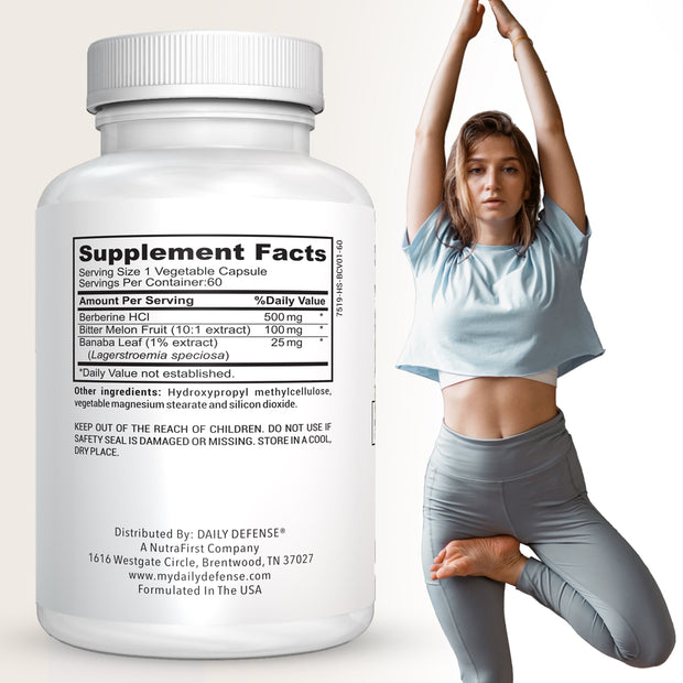 Berberine Supreme Metabolism and Weight Management Support with Banaba Leaf and Bitter Melon