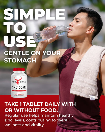 Red Stag Zinc 50mg