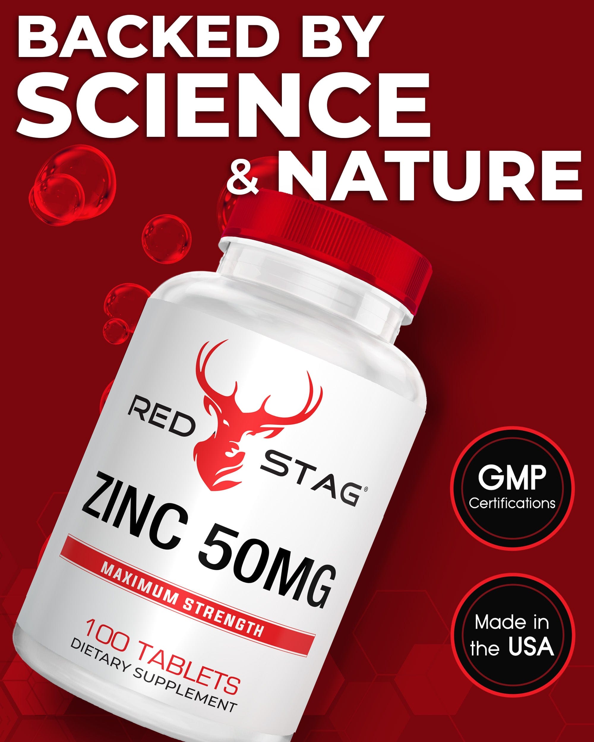 Red Stag Zinc 50mg