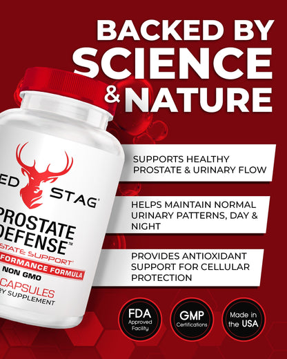 Red Stag Prostate Defense Prostate Support Pills