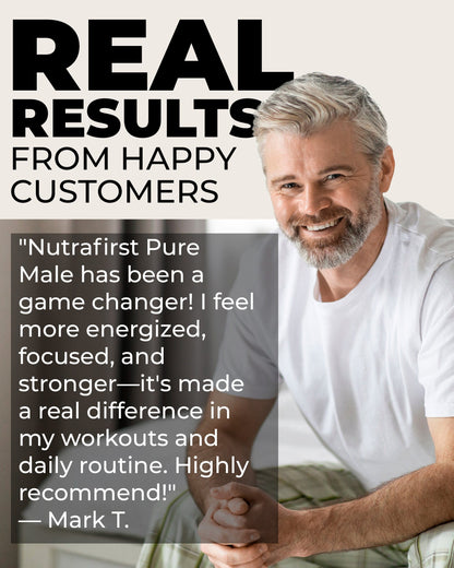 PURE MALE Stamina, Energy & Strength Formula For Men by Daily Defense