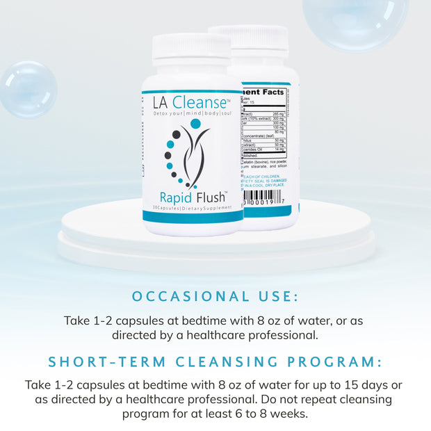 LA CLEANSE Rapid Flush Fast Detox and Cleanse Lose Weight and Relieve Bloat