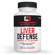 Liver Defense Herbal Liver Detox Cleanse with Solarplast, Artichoke Extract, Milk Thistle & Dandelion Extract, for Liver Cleanse & Detox by Consumer Nutrition - 60 Capsules