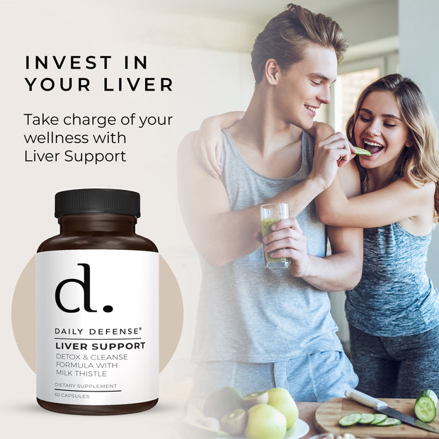 Daily Defense - Liver Support I Detox & Cleanse Formula With Milk Thistle