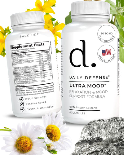 ULTRA MOOD Relaxation & Mood Support Anxiety Formula by Daily Defense