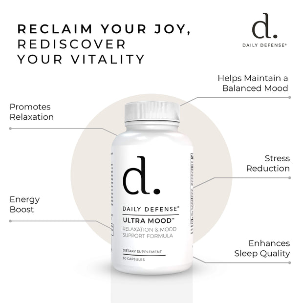 ULTRA MOOD Relaxation & Mood Support Anxiety Formula by Daily Defense