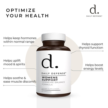 Menopause Support Hormone Balance Formula for Women by Daily Defense