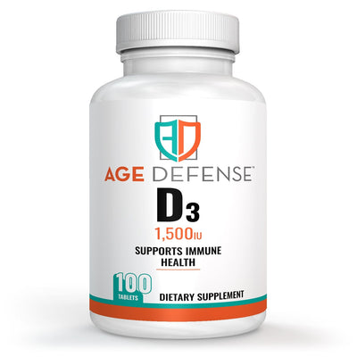 Vitamin D3 1,500 IU Supports Immune Health, Bone Health and Muscle Function