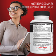 Memory Defense Nootropics Brain and Memory Support Supplement for Better Focus & Mental Clarity -with  Ginkgo Biloba, Bacopa Monnieri, Huperzine-A and More - Consumer Nutrition